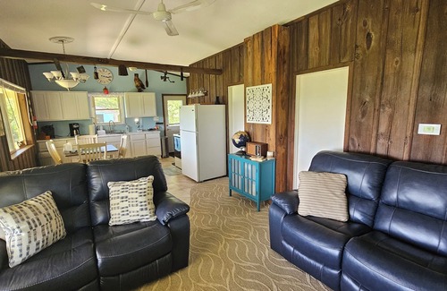 Allegan Cottage | Cozy 2-bedroom Waterfront Cottage with 80' dock on 2.5 Acres. Privacy Galore!