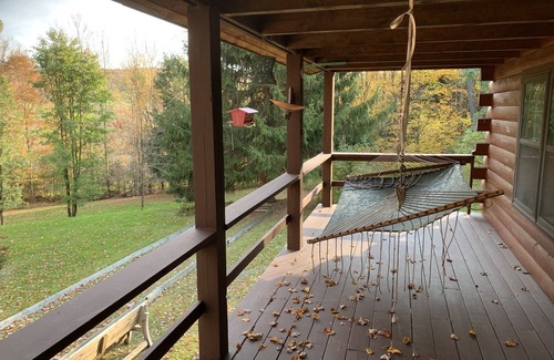 Town of Masonville House | Cozy 3 bedroom log cabin in a scenic country setting. Very private