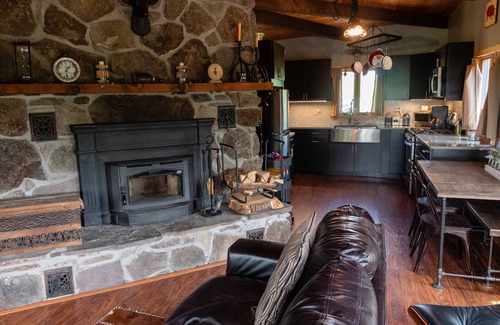 Fleischmanns House | Cozy cabin with great views and fire place!