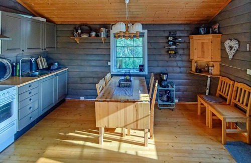 Bjerkreim House | Cozy home in Vikeså with house sea view