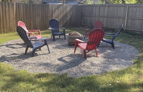 Wichita House | Cozy house in quiet neighborhood with hot tub, fire pit, and arcade games!