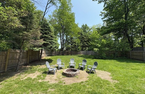 Brighton House | Cozy Lake Escape with Dock, Firepit, & Fenced Yard
