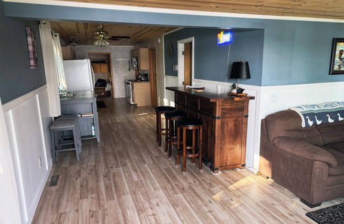 Douglas County House | Cozy lakefront home on Dowling Lake, Superior WI. Private dock w/Kayaks.