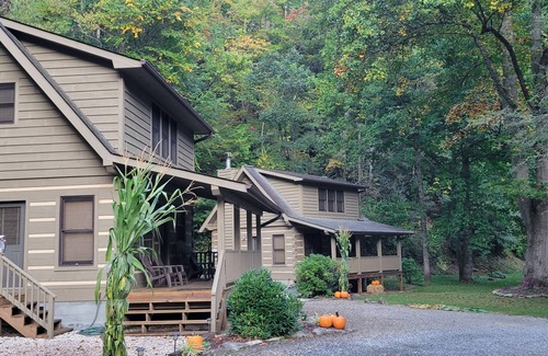 Canton Cabin | Cozy Log Cabin Getaway Waynesville, Smokey Mountains, Blue ridge Parkway