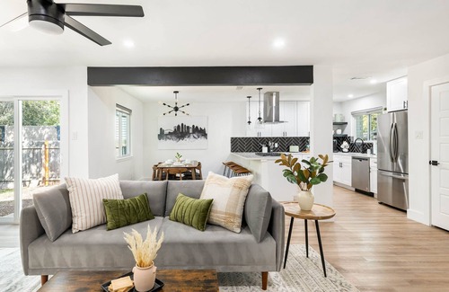 Forest North Estates House | Cozy & Modern Home with King Beds, Fenced Yard, Fast Wi-Fi