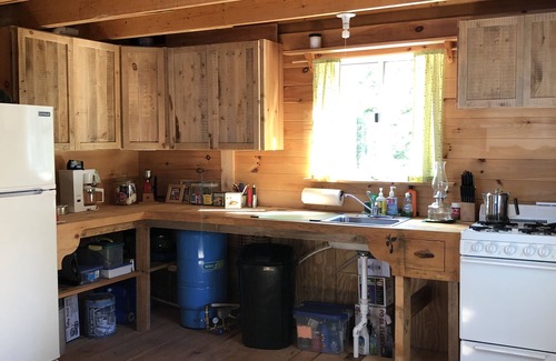 Aurora Cabin | Cozy, Off-Grid Camp on Spectacle Pond w/private water frontage!