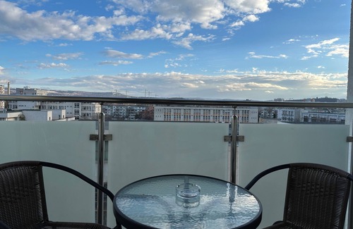 Iasi Apartment | Cozy rental for long and short stays in Iasi. Balcony, kitchen, bedroom.