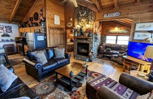 Blue Ridge Cabin | Cozy Romantic Cabin with Beautiful View! Hot Tub! Near Downtown! As Low As 105!