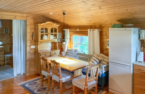 Krokom House | Cozy, small half-timbered house on a small hill overlooking Lake Gysen.