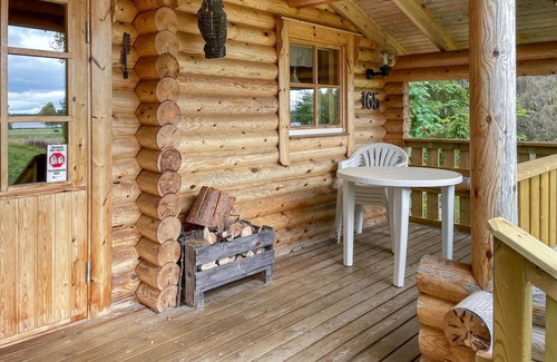 Krokom House | Cozy, small half-timbered house on a small hill overlooking Lake Gysen.