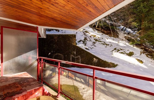 Eaux-Bonnes Apartment | Cozy Studio for 4 near Slopes & Shops with Balcony and Forest View
