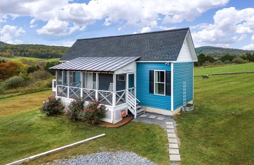 Lexington Cottage | Cozy Tiny House with Mountain Views, Firepit, Deck & Clawfoot Tub