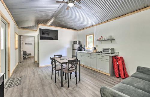 East Tallassee House | Creekside Cabin Retreat with Community Fire Pit