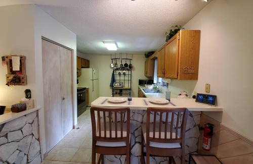 Beech Mountain Condo | CREEKSIDE w/beautiful mountain views! Spacious quiet condo, walk to the slopes