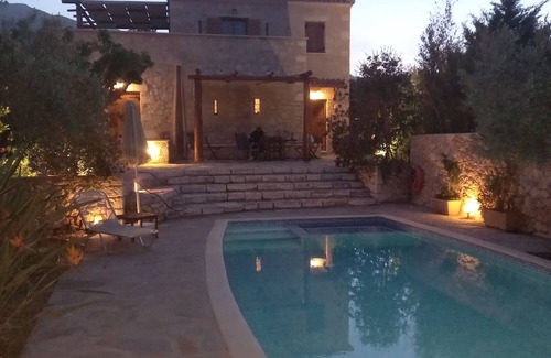 Apokoronas Villa | Crete Villa Ariadne, Melidoni, Chania, Crete Solid Stone, swimming pool