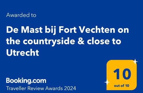 Bunnik Apartment | De Mast bij Fort Vechten on the countryside & close to Utrecht