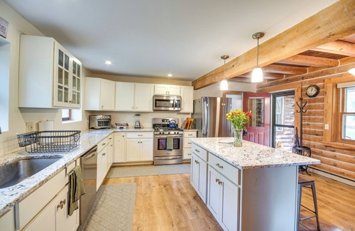 Lansing House | Deck & Game Room: Finger Lakes Family Retreat