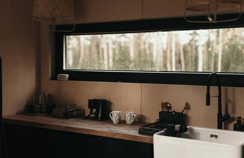 Ligatne Cabin | Deer Station. Dream black cabin in the woods.