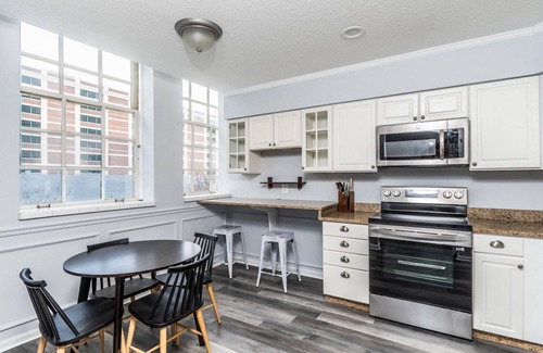 Thompson Square - Bunker Hill Apartment | Deluxe Charlestown 2BR w/In-Unit W/D, close to Dining, by Blueground