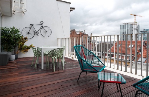 Saint-Josse-ten-Noode Apartment | Deluxe Serviced Residence w/Lounge Terrace § Parking