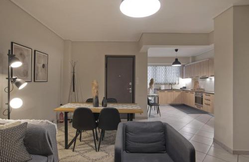 Piraeus Apartment | Denimou Home Luxurious 2BR Fully Equipped, Balcony