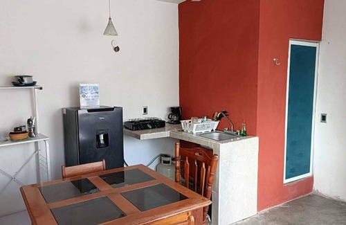 Centro Apartment | Departamento en el corazón de Bacalar - Terraza - AA & WIFI