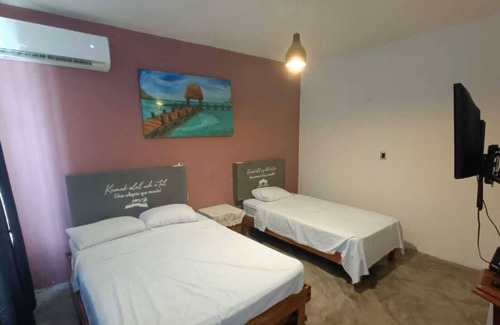 Centro Apartment | Departamento en el corazón de Bacalar - Terraza - AA & WIFI