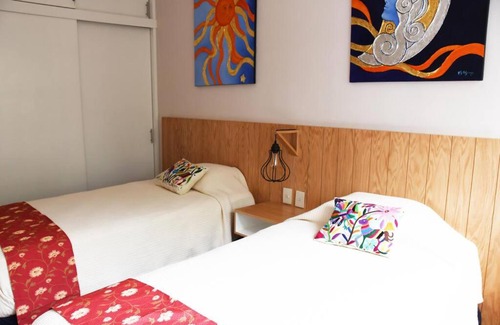 Benito Juarez Apartment | Depto. CDMX, Narvarte, amueblado para 4 pax.