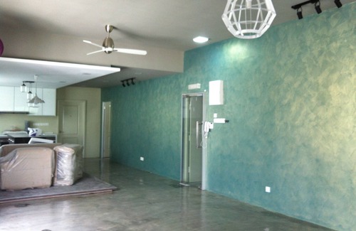 Klang Sentral Apartment | designer cozy spacious kitchen and living hall apartment