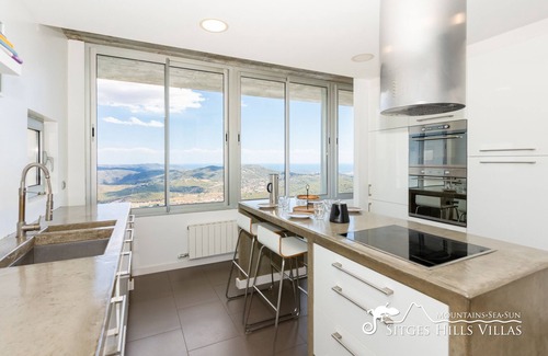 Canyelles Villa | Designer Villa El Mirador with Panoramic Sea Views & A/C