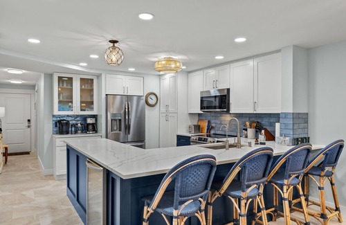 Beachview Country Club Estates Condo | Discover unparalleled luxury in this newly designed Gulf-front condo on Sanibel Island.