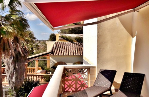 Cala Anguila-Cala Mendia Apartment | DM: Directly on the beach, terrace, sea view & garden