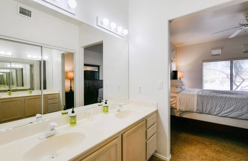 Rancho Vistoso Condo | Dog-friendly condo with pool, hot tub & fitness center