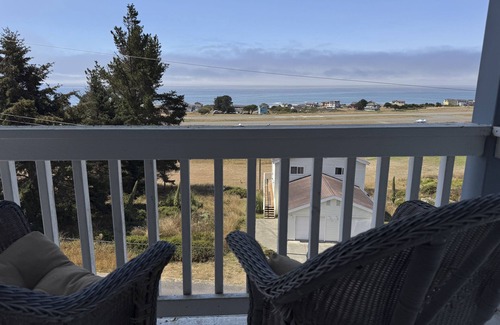 Shelter Cove House | Dog-friendly ocean-view home with gas grill - walk to beach or golf course