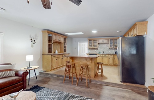 Manitowish Waters House | Dog-friendly, tree-lined home on the snowmobile trail with streaming, W/D, & AC