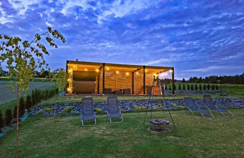 Krajno Pierwsze House | Domki Diabolina - sauna, jacuzzi, klimatyzacja, kominki