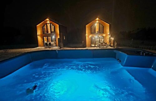 Krajno Pierwsze House | Domki Diabolina - sauna, jacuzzi, klimatyzacja, kominki
