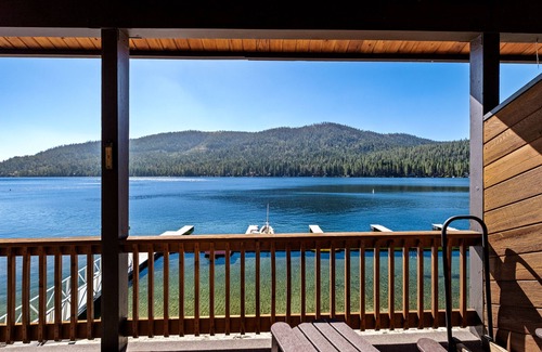 Truckee Condo | Donner Lakefront Condo | Unobstructed Lake Views | HOA Beach | Boat Slip | BBQ Area