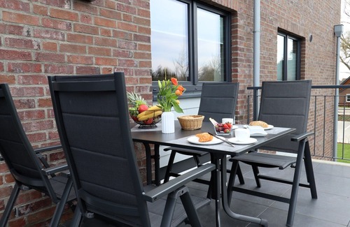 Dorumer Neufeld Apartment | Dorumer Sielhuus 10 - Sauna und Balkon, Strandnah