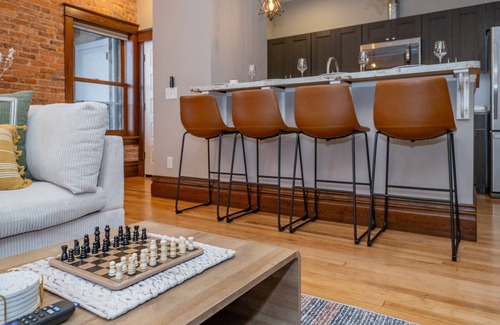 Central Business District Apartment | Dreamy Downtown Industrial Luxury Loft