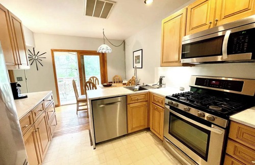 New Seabury House | Dreamy house in the woods. Walk to the beach. Private backyard and huge deck.