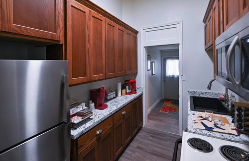 Atchison Apartment | Dual patios, Free Laundry Service, College steps, 2BR 1 BA