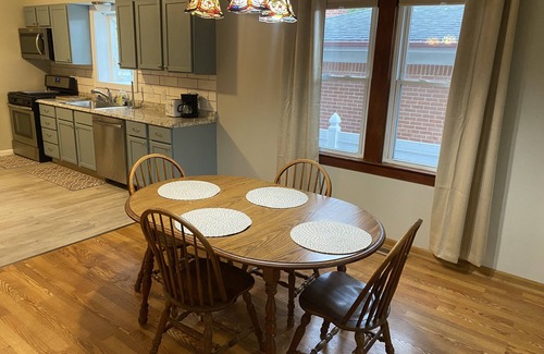 Wyandotte House | Duplex Apartment Walking Distance to Downtown Wyandotte