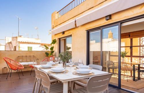 Santa Cruz Apartment | Duplex con Terraza Privada y vistas a la Catedral