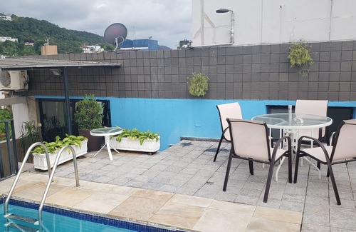 Jardim Sao Miguel Apartment | Duplex Penthouse with 4 Bedrooms Guaruja/Enseada SP with Private Pool and Barbecue Area