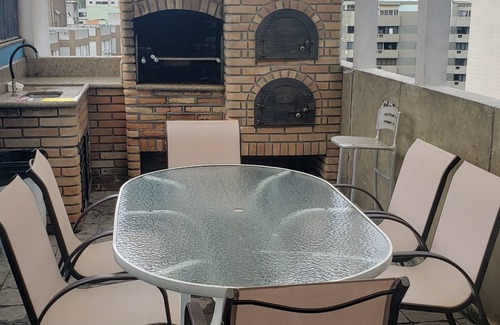 Jardim Sao Miguel Apartment | Duplex Penthouse with 4 Bedrooms Guaruja/Enseada SP with Private Pool and Barbecue Area
