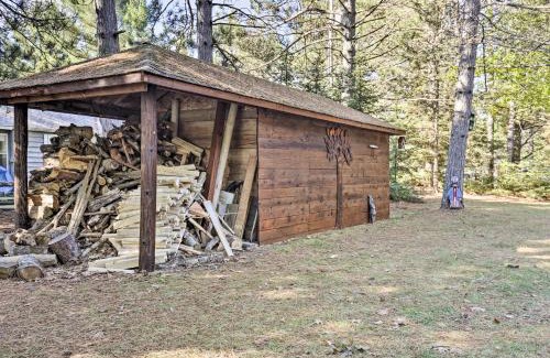 Eagle River House | Eagle River Waterfront Home with Dock and Fire Pit!