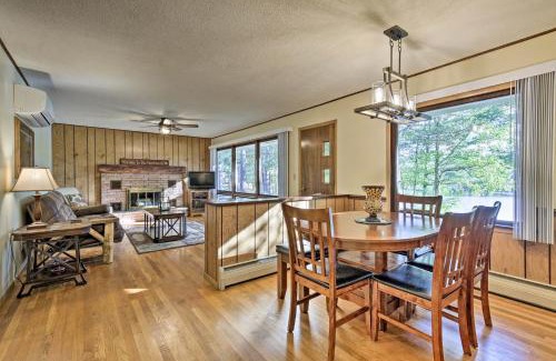 Eagle River House | Eagle River Waterfront Home with Dock and Fire Pit!