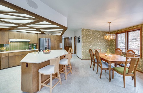 Hubertus House | Eclectic Hubertus Home w/Game Room & Fire Pit!