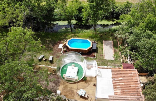 Allegre Les Fumades Bed & Breakfast | Eco-responsible transparent dome